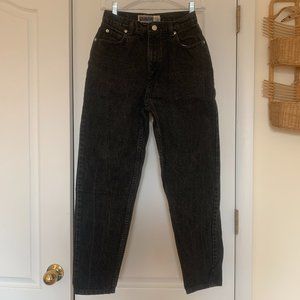 Vintage Black Denim High Waisted Jeans